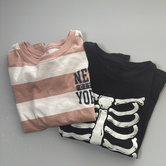 2 Children's Place Skelton & Carter's NYC Long Sleeve Shirts Size M - Picture 1 of 11